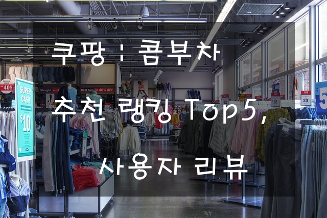 쿠팡 : 콤부차 추천 랭킹 Top5, 사용자 리뷰