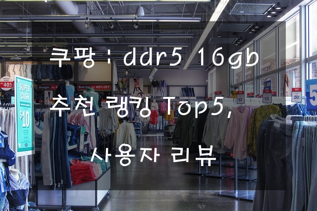 쿠팡 : ddr5 16gb 추천 랭킹 Top5, 사용자 리뷰