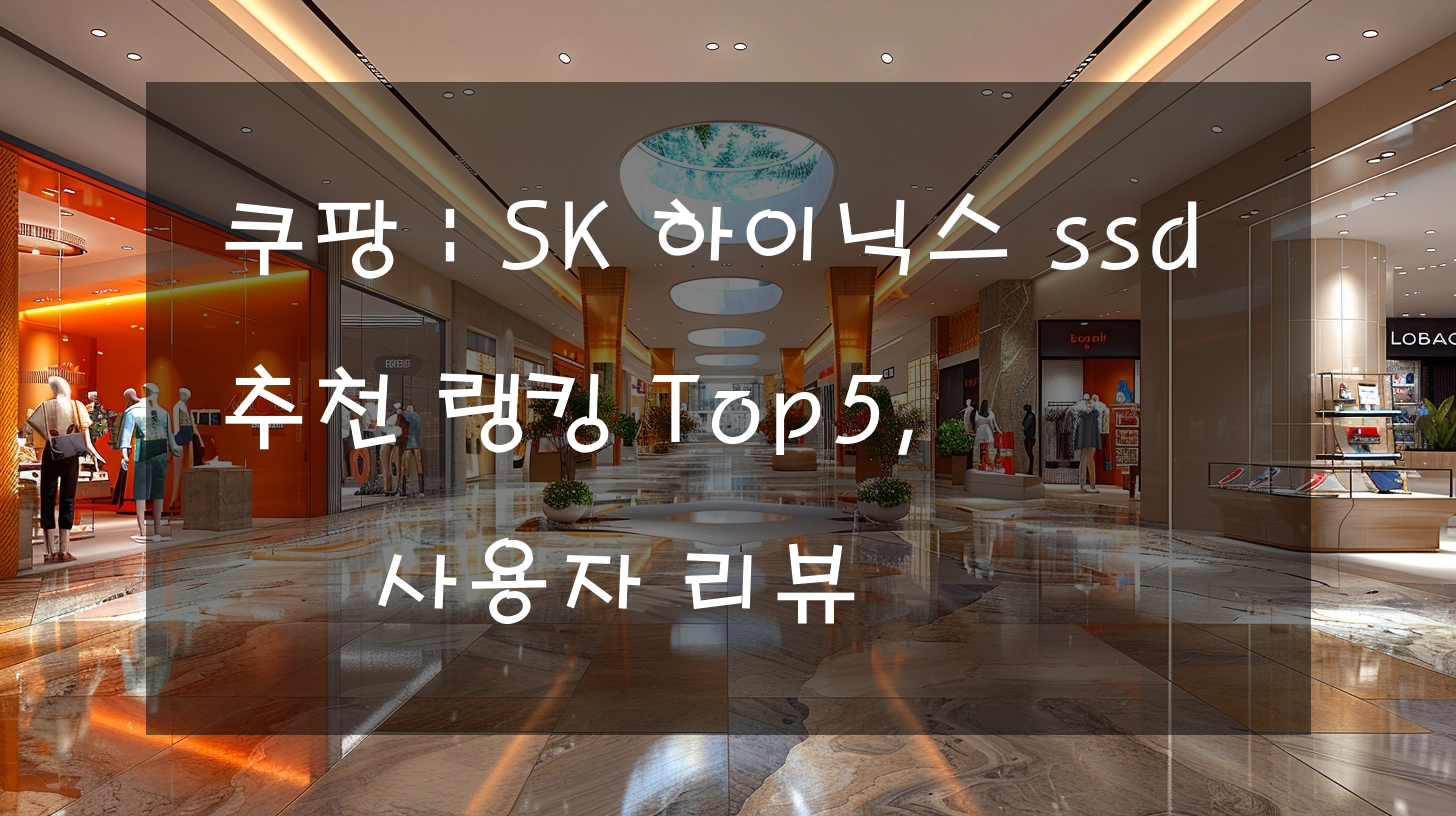 쿠팡 : SK 하이닉스 ssd 추천 랭킹 Top5, 사용자 리뷰