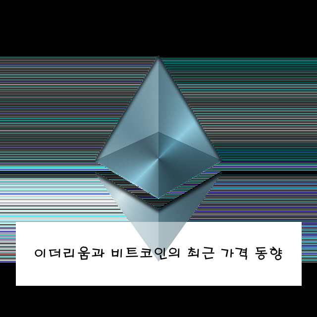 이더리움과 비트코인의 최근 가격 동향