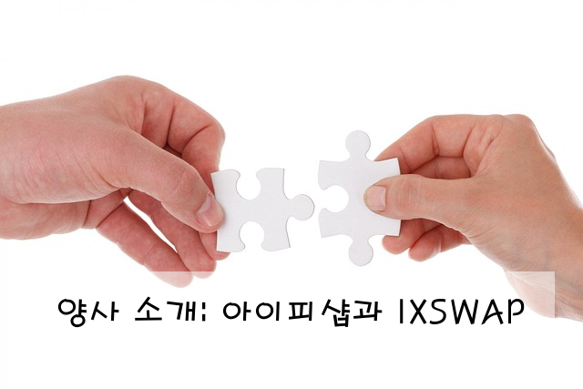 양사 소개: 아이피샵과 IXSWAP