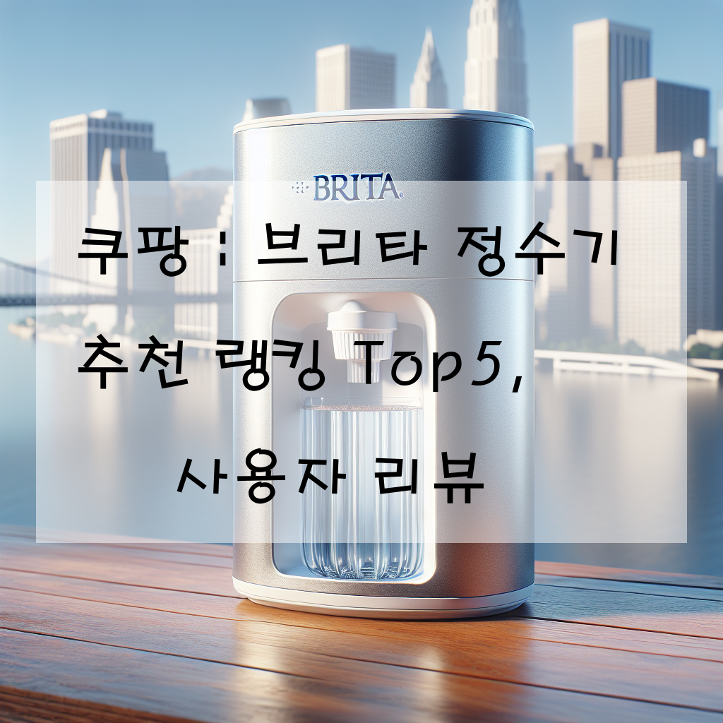 쿠팡 : 브리타 정수기 추천 랭킹 Top5, 사용자 리뷰