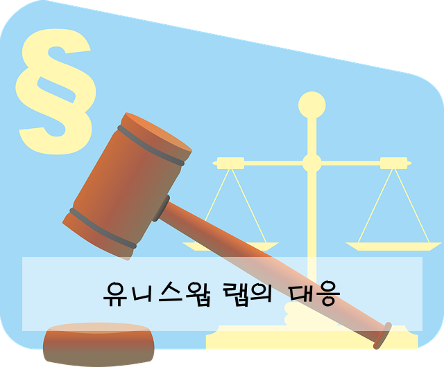 유니스왑 랩의 대응