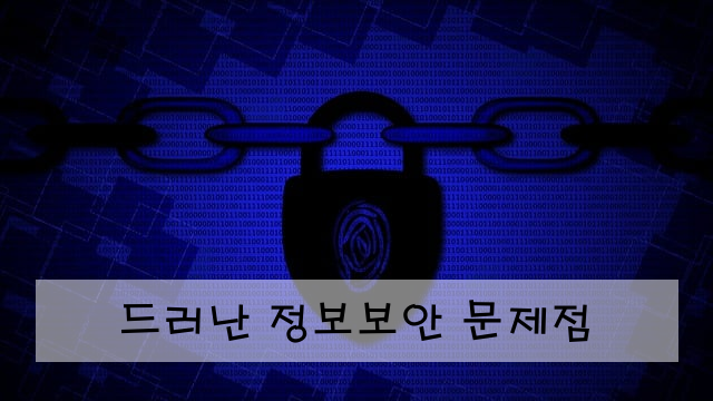 드러난 정보보안 문제점