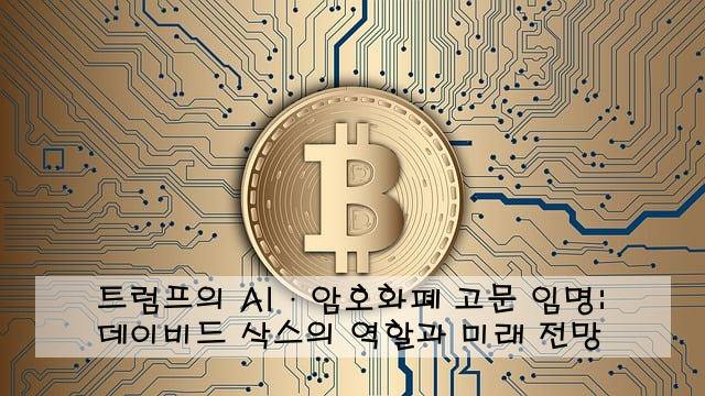트럼프의 AI·암호화폐 고문 임명: 데이비드 삭스의 역할과 미래 전망