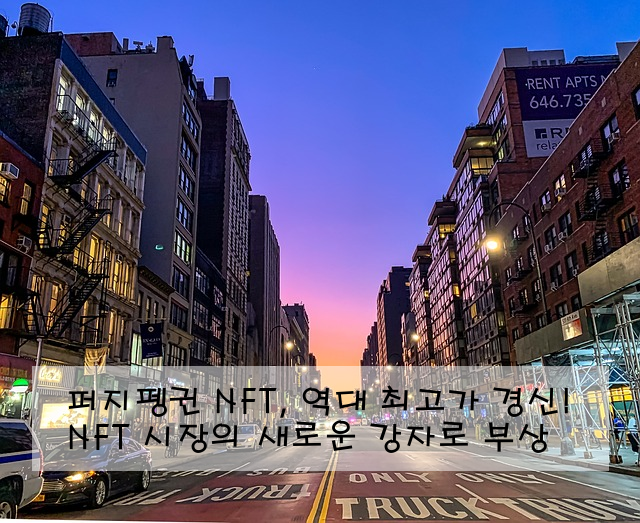 퍼지펭귄 NFT, 역대 최고가 경신! NFT 시장의 새로운 강자로 부상