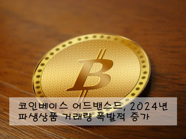 코인베이스 어드밴스드, 2024년 파생상품 거래량 폭발적 증가