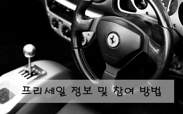 프리세일 정보 및 참여 방법
