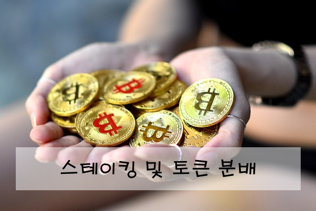 스테이킹 및 토큰 분배