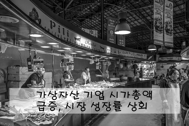 가상자산 기업 시가총액 급증, 시장 성장률 상회