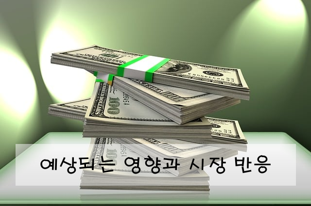 예상되는 영향과 시장 반응