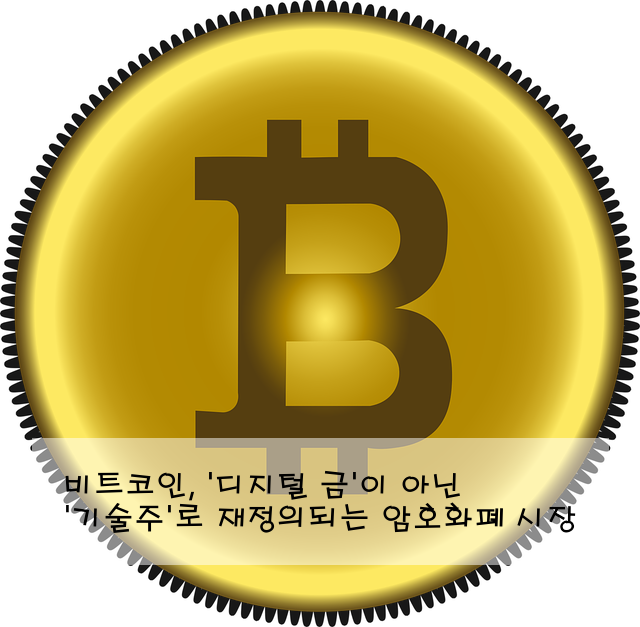 비트코인, '디지털 금'이 아닌 '기술주'로 재정의되는 암호화폐 시장