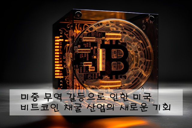 미중 무역 갈등으로 인한 미국 비트코인 채굴 산업의 새로운 기회