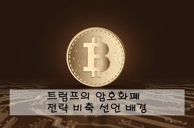 트럼프의 암호화폐 전략 비축 선언 배경