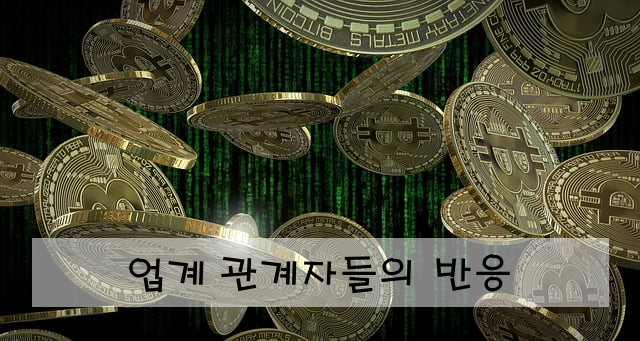 업계 관계자들의 반응