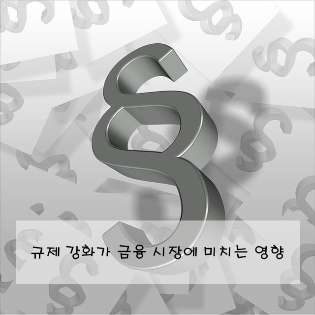 규제 강화가 금융 시장에 미치는 영향
