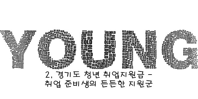 2. 경기도 청년 취업지원금 - 취업 준비생의 든든한 지원군