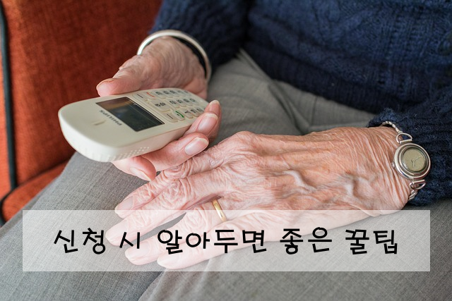 신청 시 알아두면 좋은 꿀팁