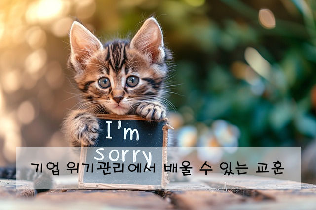 기업 위기관리에서 배울 수 있는 교훈