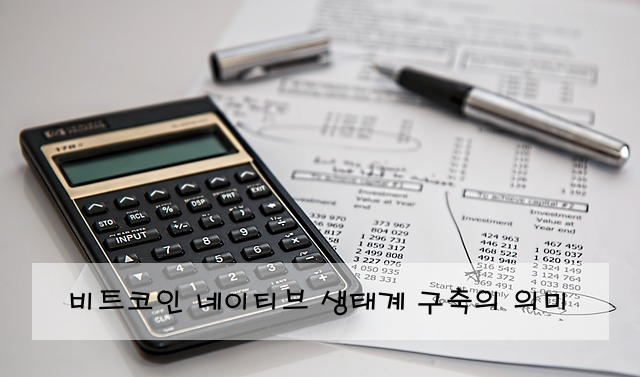 비트코인 네이티브 생태계 구축의 의미