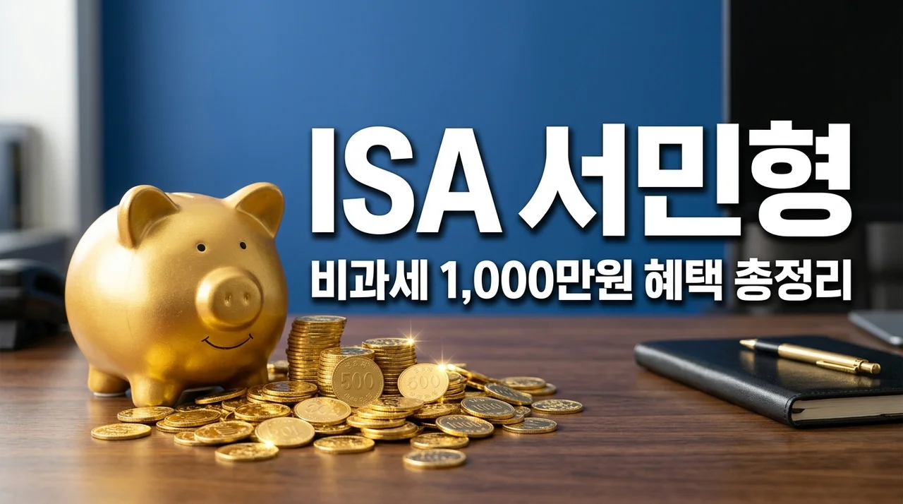 ISA 서민형 자격 혜택 총정리: 비과세 1,000만원 받는 법 (2026 최신)