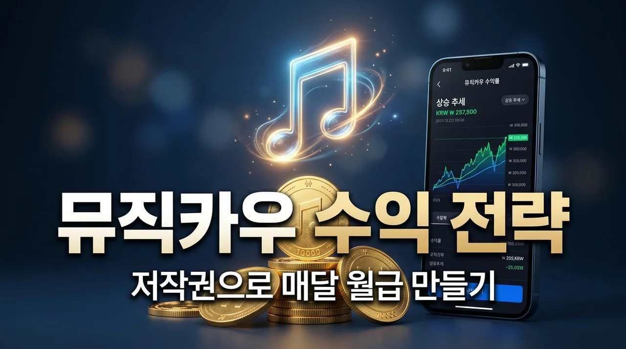 뮤직카우 저작권 투자 방법 및 수익률 높이는 실전 꿀팁 3가지