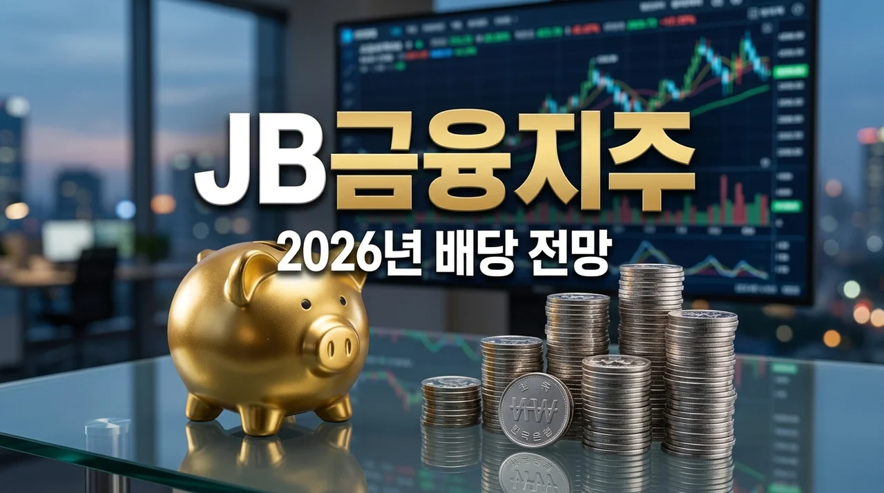 JB금융지주 주가 전망 및 배당금 분석: 2026년 주주환원율 50%의 위력