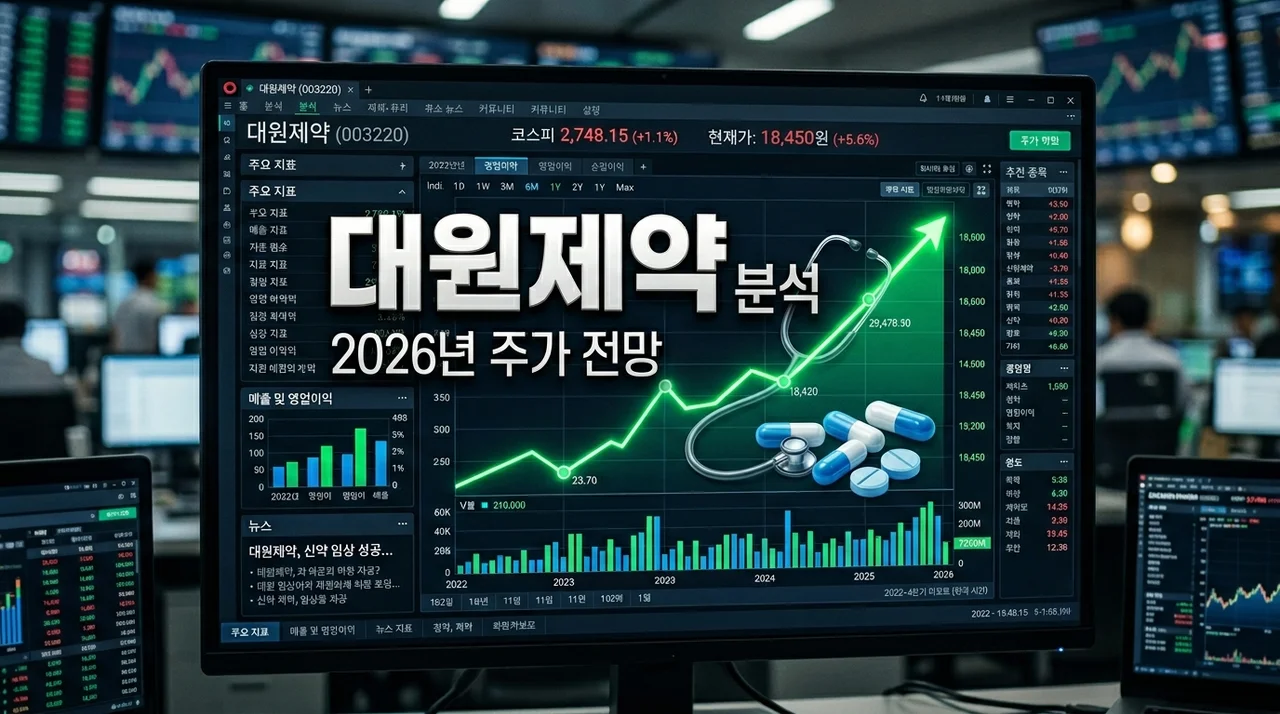 대원제약주가 전망 및 배당금 분석, 2026년 반등 포인트 3가지