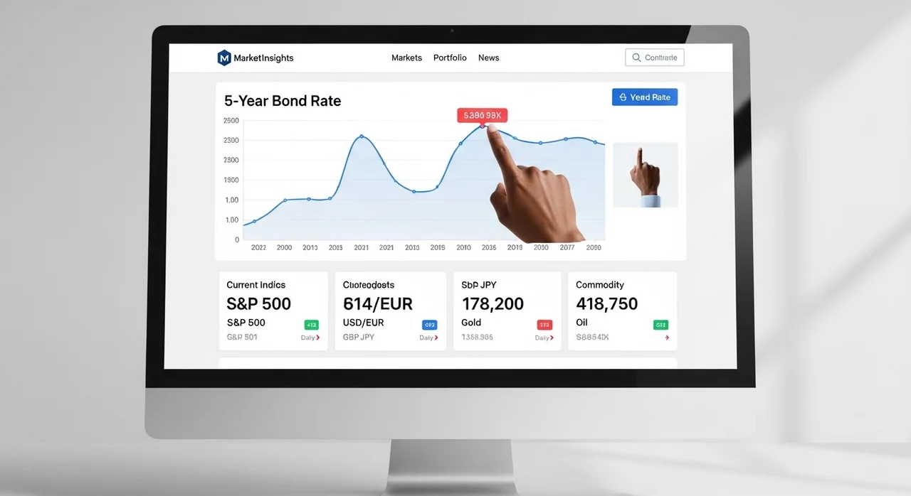 실시간 금융채 5년물 금리 조회 방법 (3단계)