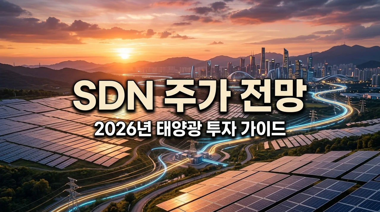 SDN 주가 전망 및 급등 이유 분석: 2026년 태양광 대장주 투자 전략