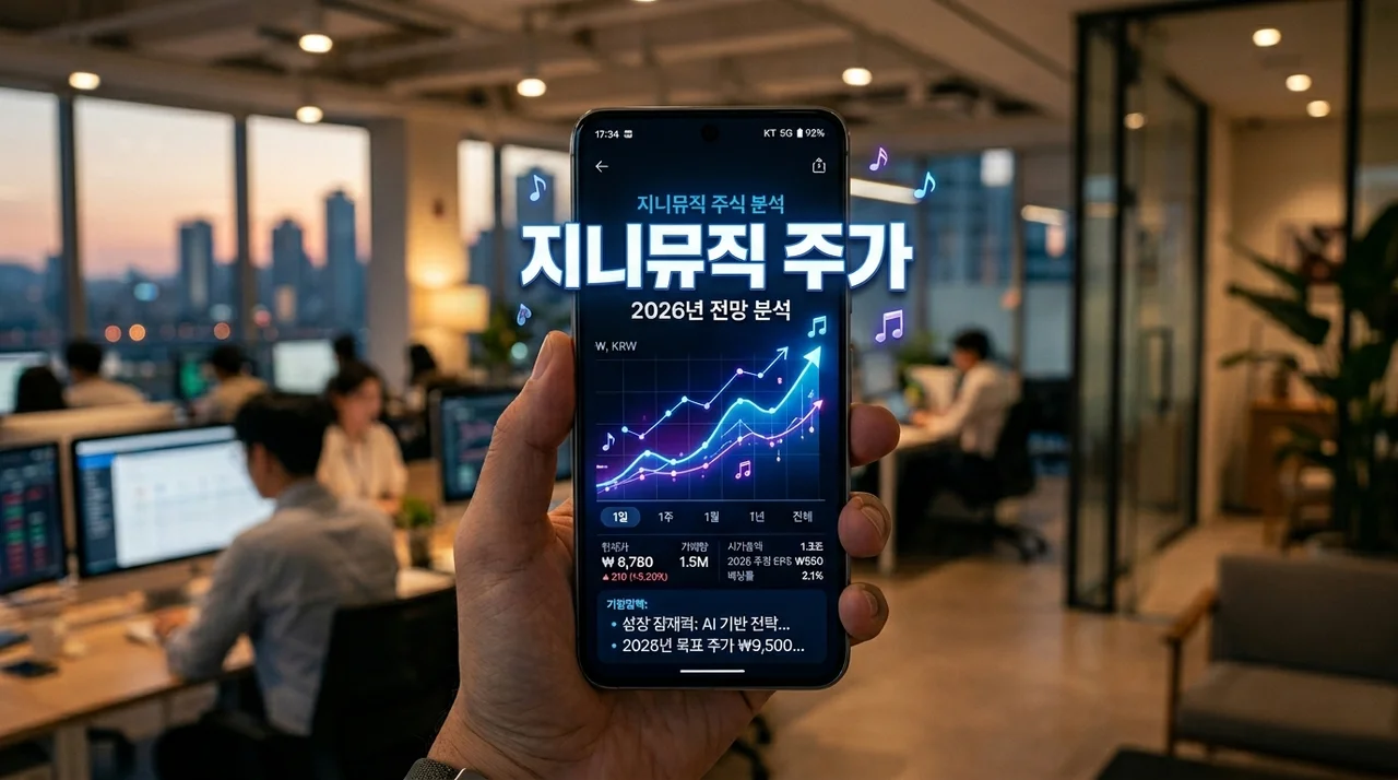 지니뮤직 주가 전망 2026 분석: 음원 플랫폼을 넘어 공연으로 도약할까?