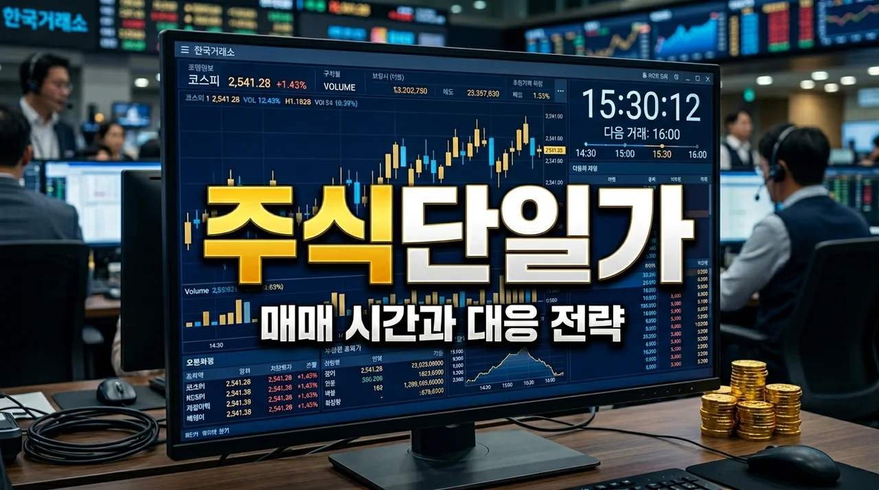 주식단일가 매매 뜻 시간 총정리! 갑자기 30분 단위로 거래되는 이유