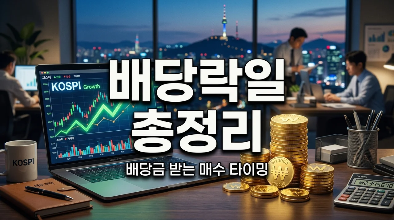 배당락일 뜻과 매수 타이밍 완벽 정리 | 배당금 받으려면 언제 사야 할까?