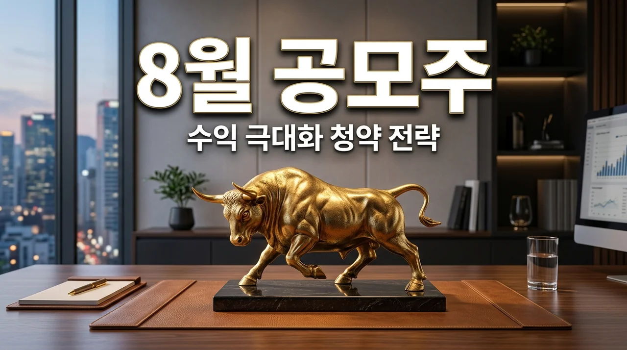8월 공모주 일정 완벽 정리: 돈 되는 IPO 종목과 청약 전략