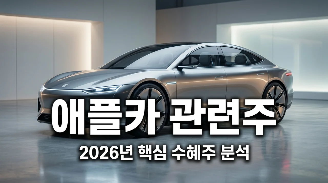 애플카관련주 핵심 대장주 5선 및 2026년 투자 전망 가이드