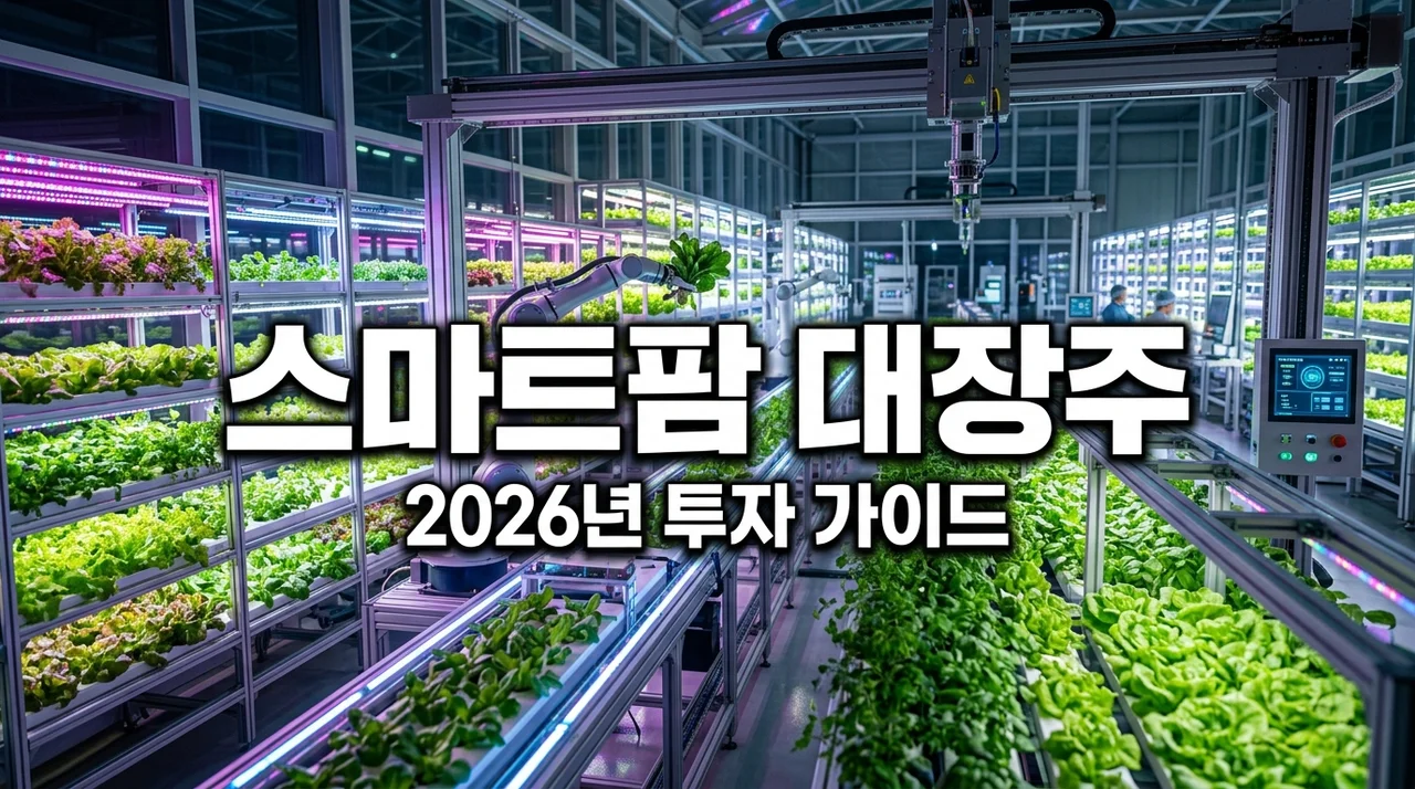스마트팜 관련주 대장주 TOP 5 및 2026년 AI 농업 테크 전망