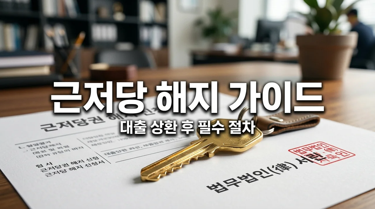 근저당설정해지 방법 및 비용: 대출 상환 후 필수 체크리스트