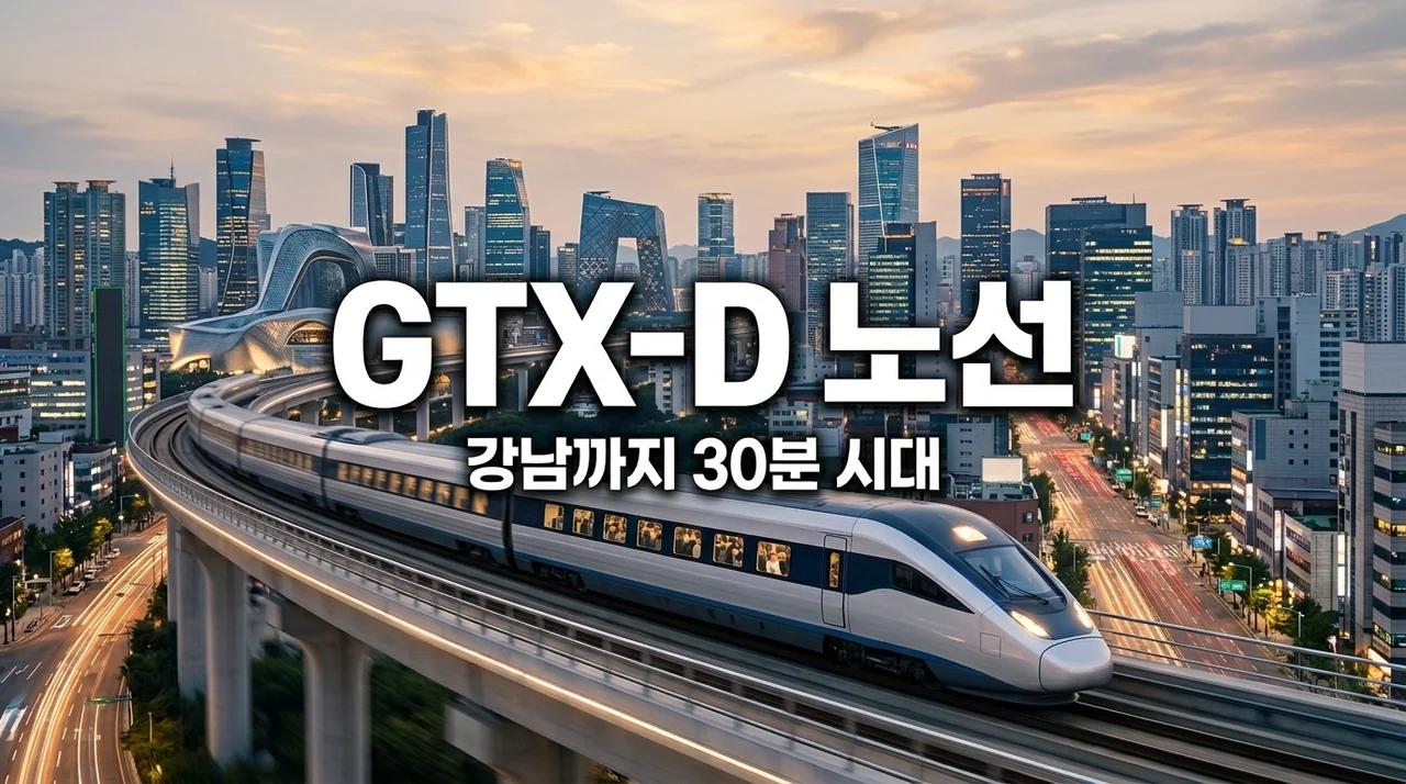 GTX D노선 확정 노선도 및 착공 시기! 강남 30분대 수혜 지역 총정리