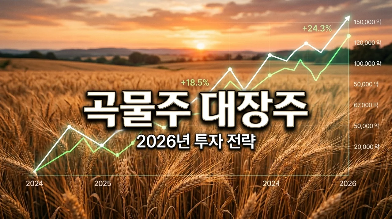 곡물관련주 대장주 TOP 5 정리: 2026년 식량 위기 수혜주 완벽 분석