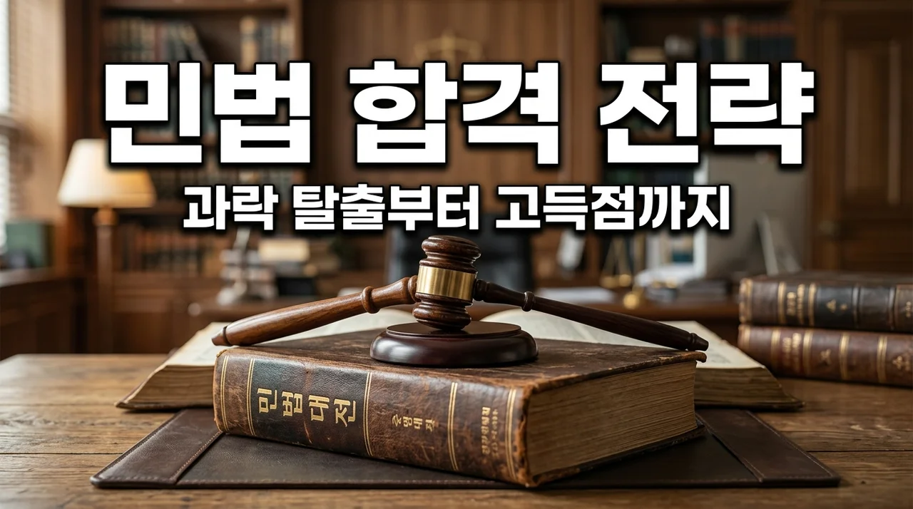 공인중개사 민법 공부방법 합격 비결, 과락 피하고 80점 받는 법