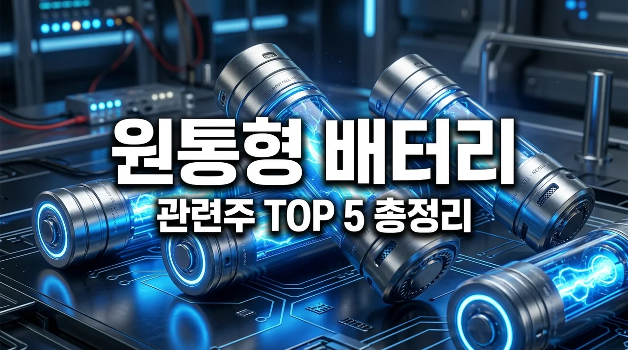 원통형배터리 관련주 TOP 5 분석 | 4680 수혜주 및 주가 전망 가이드