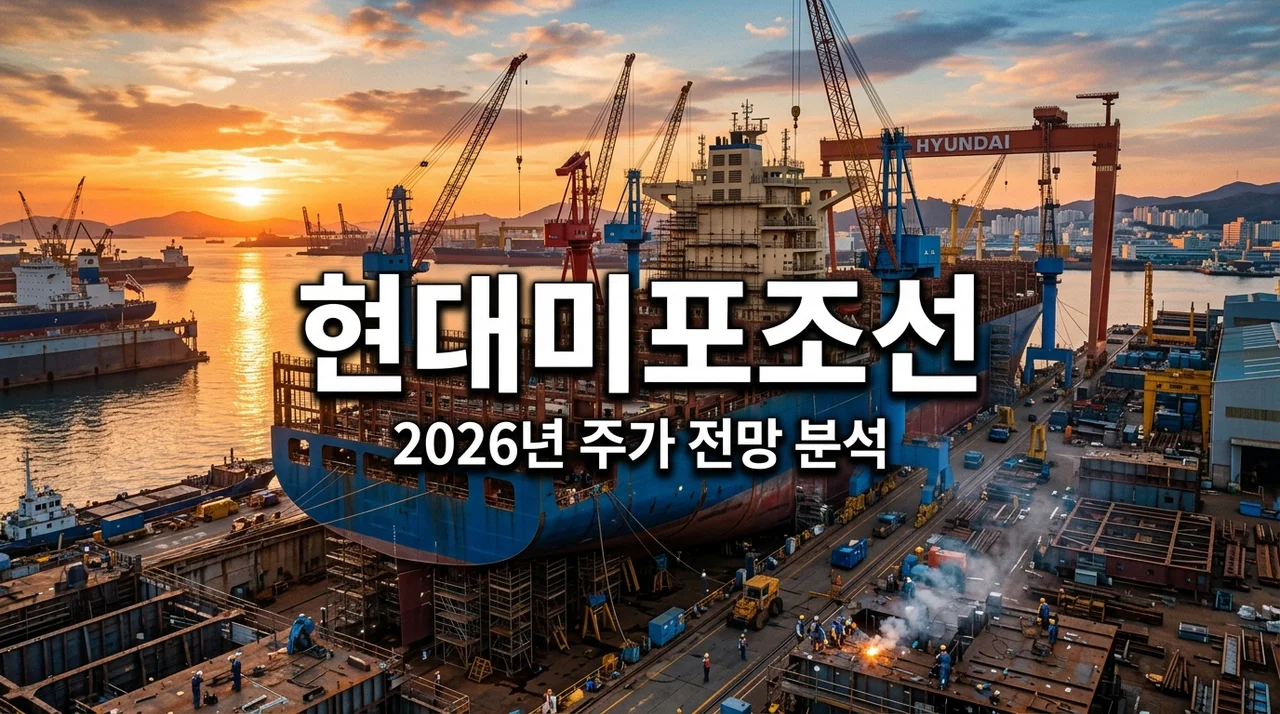 현대미포조선 주가 전망 및 실적 분석: 2026년 투자 포인트 3가지