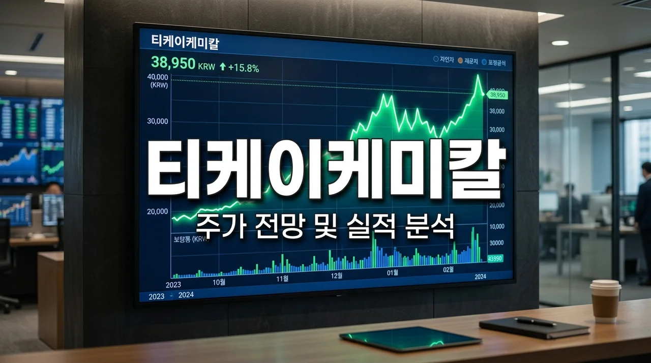 티케이케미칼 주가 전망 및 분석: 저PBR 수혜와 실적 반등 포인트 5가지