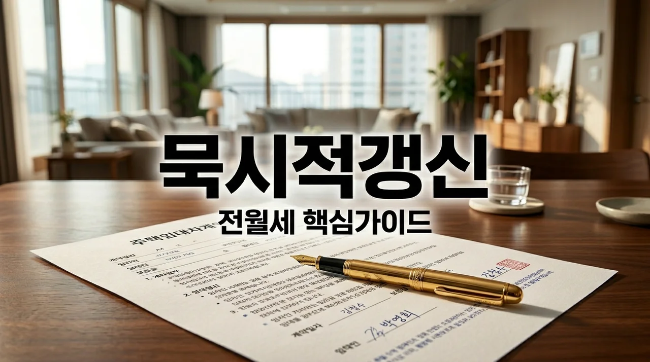 묵시적갱신 전월세 계약 핵심 가이드: 세입자, 집주인 모두 필독!