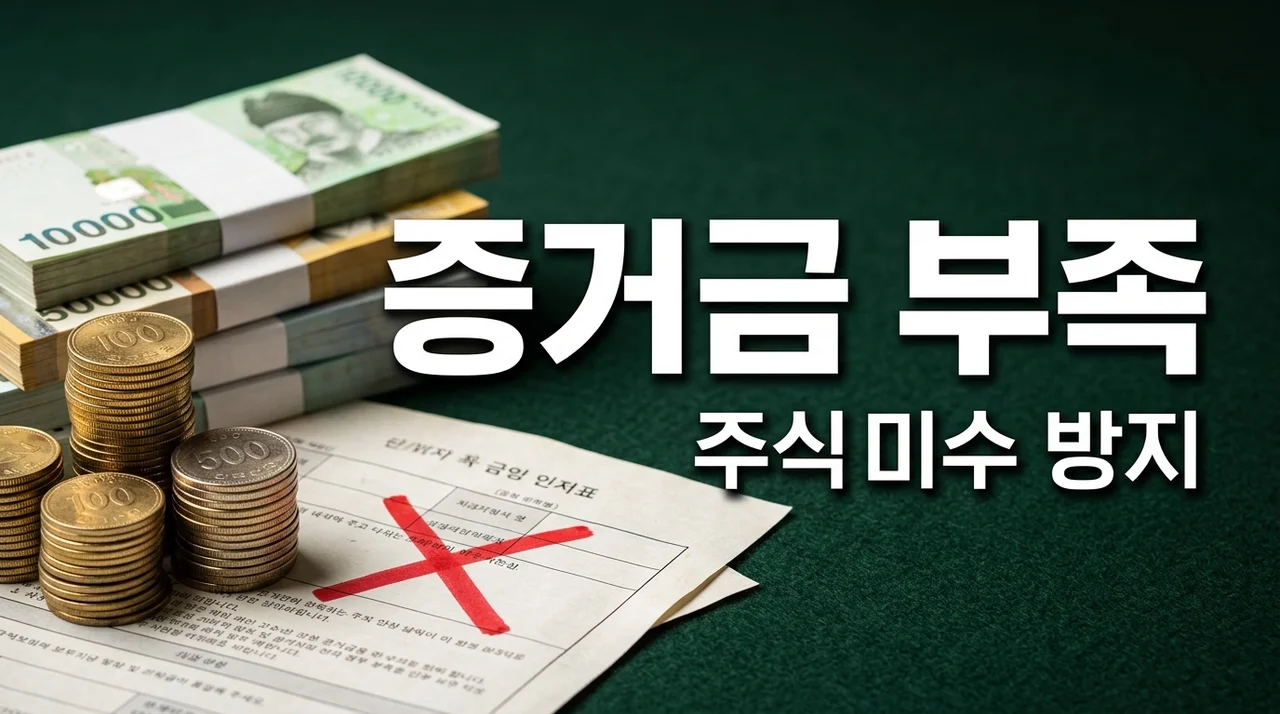 매수증거금 부족, 주식 안 사지는 이유와 미수 방지 완벽 가이드