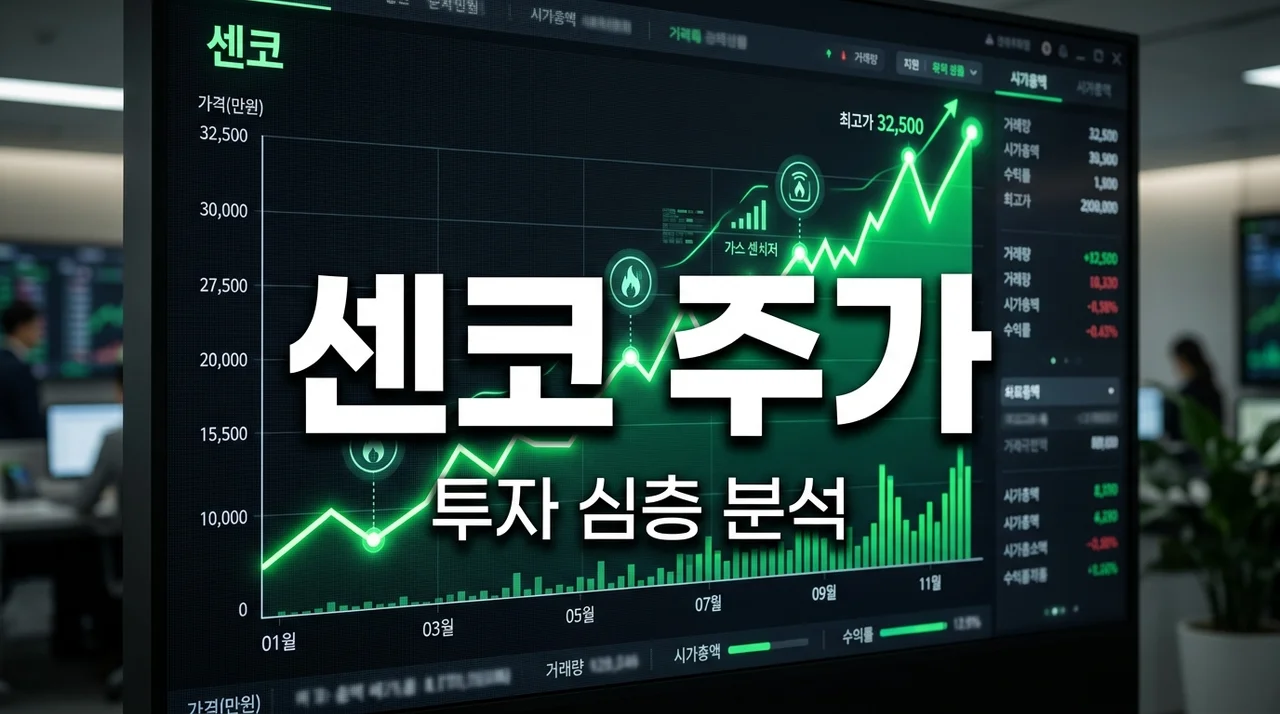 센코 주가 전망: 국내 유일 가스 센서 기술, 투자 포인트 분석