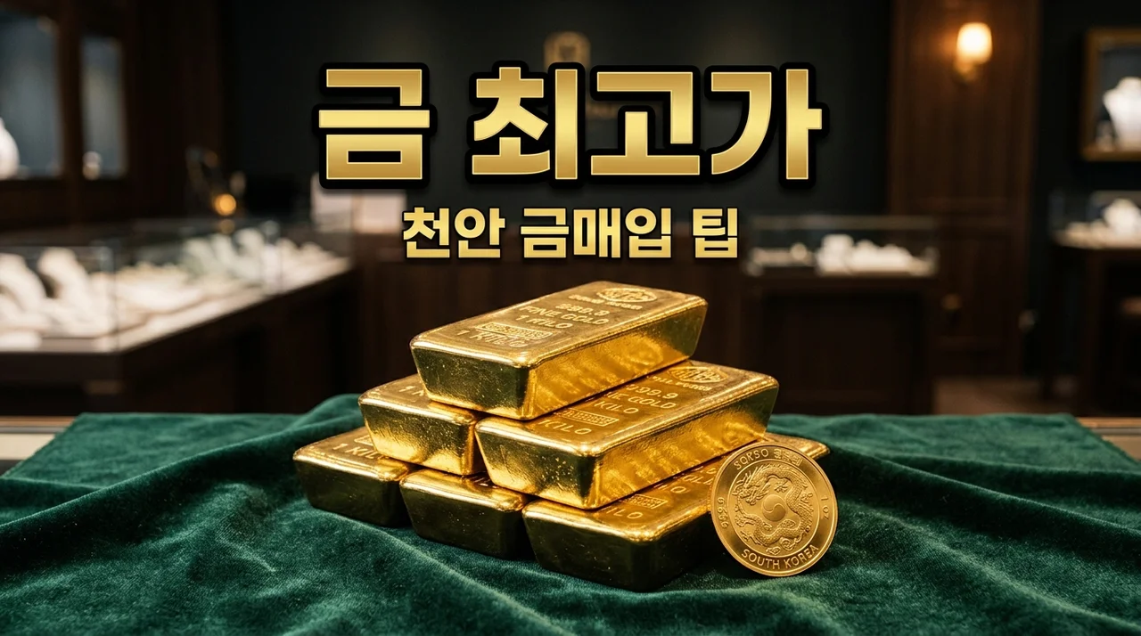 천안금거래소, 국제 표준 금시세로 최고가 금매입 방법 (2026년)