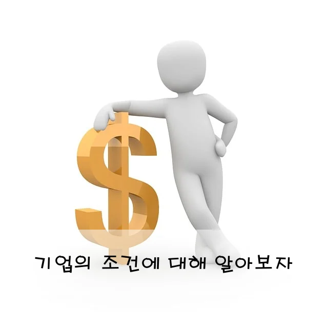 기업의 조건에 대해 알아보자