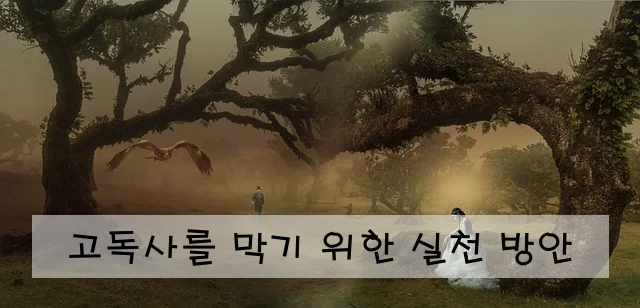 고독사를 막기 위한 실천 방안