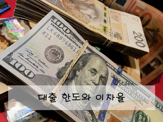 대출 한도와 이자율